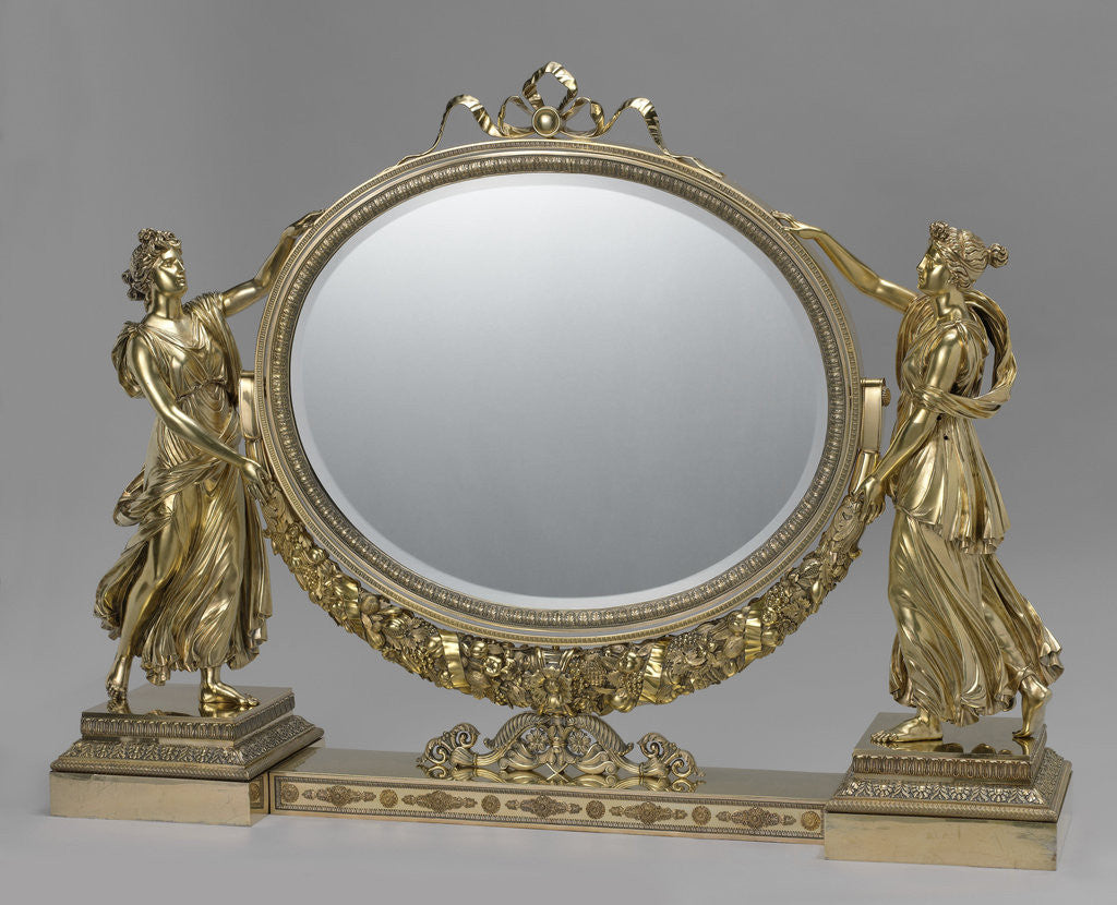 Detail of Toilet mirror, Joseph-Germain Dutalis by Louis Royer