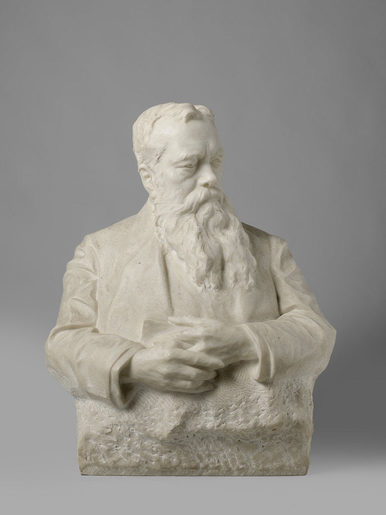 Detail of Bust of Jhr. Mr.Victor Eugene Louis de Stuers by Toon Dupuis