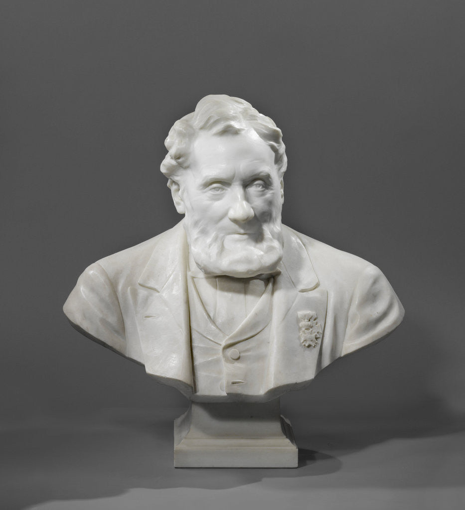 Detail of Bust of Johannes Petrus Hasebroek, 1812-1896 by Johan Keller