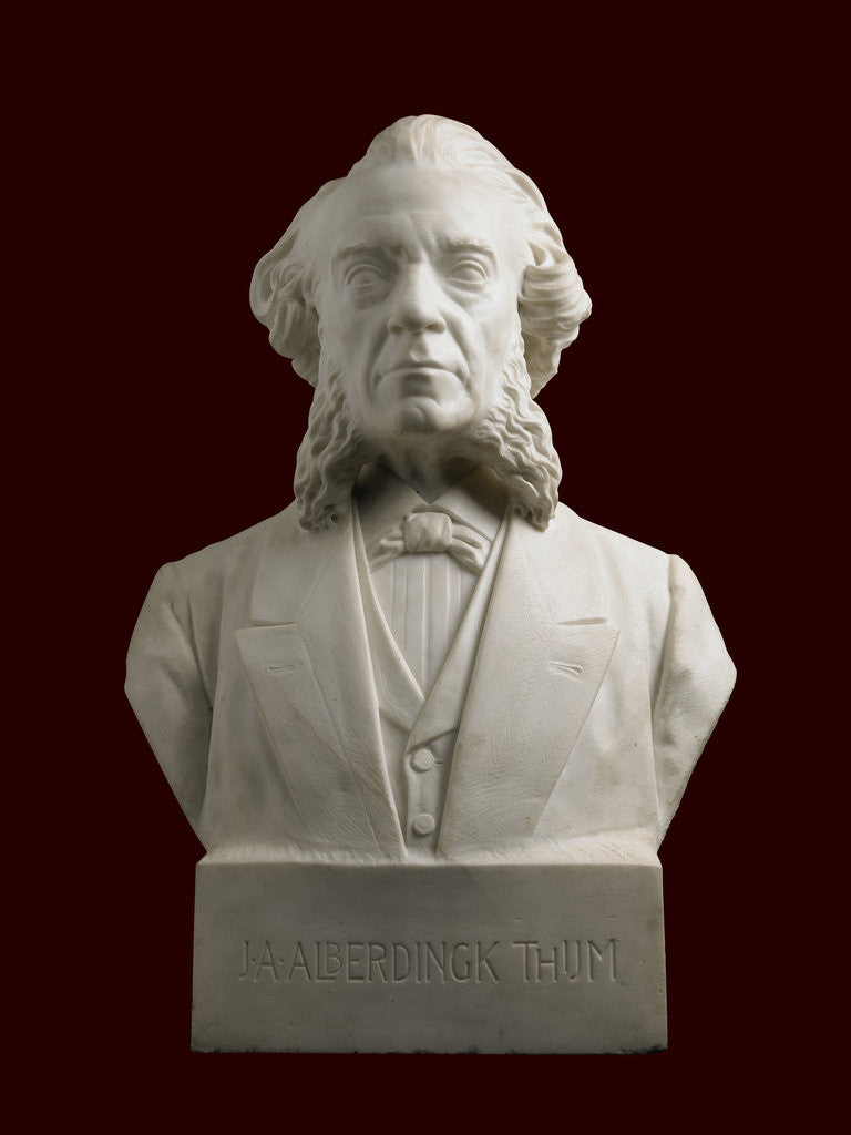 Detail of Bust of Albertus Josephus Alberdingk Thijm by Anonymous