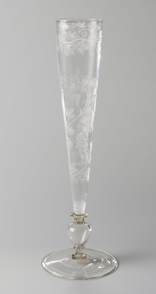 Detail of Flute glass by Pieter Nolpe
