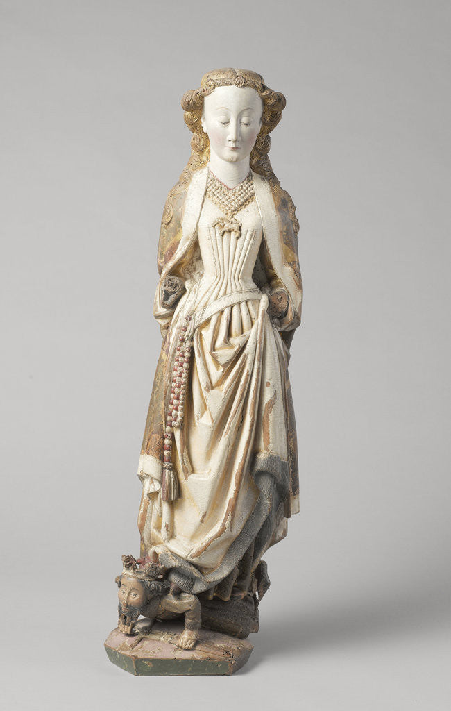 Detail of Saint Barbara by Master of Koudewater