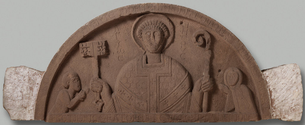Detail of Tympanum from the abbey church of Egmond The Netherlands by Anonymous