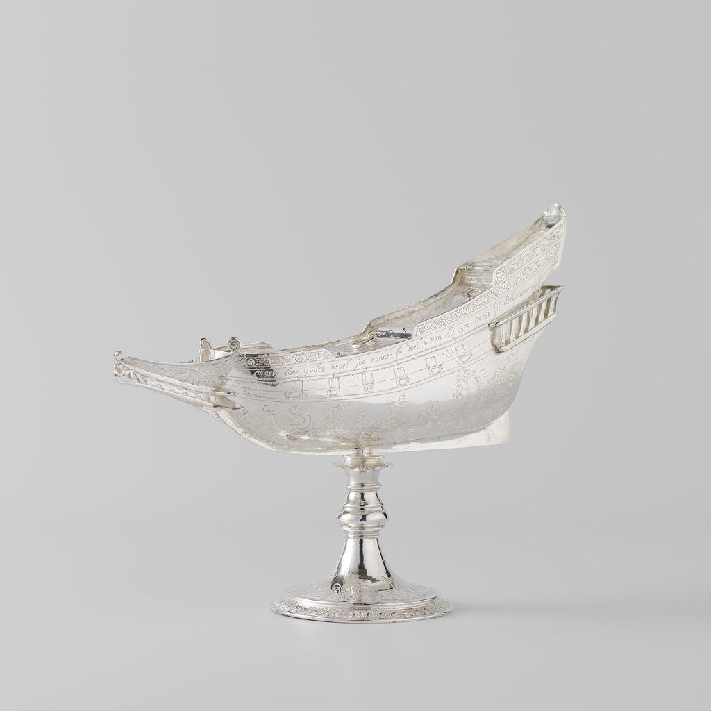 Detail of Spice box in the shape of the ship Mauritius by Anonymous