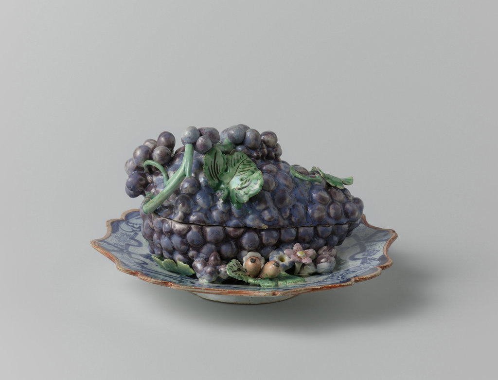 Detail of Terrine, in the form of a bunch of grapes, Blankenburg by Arie Blankers