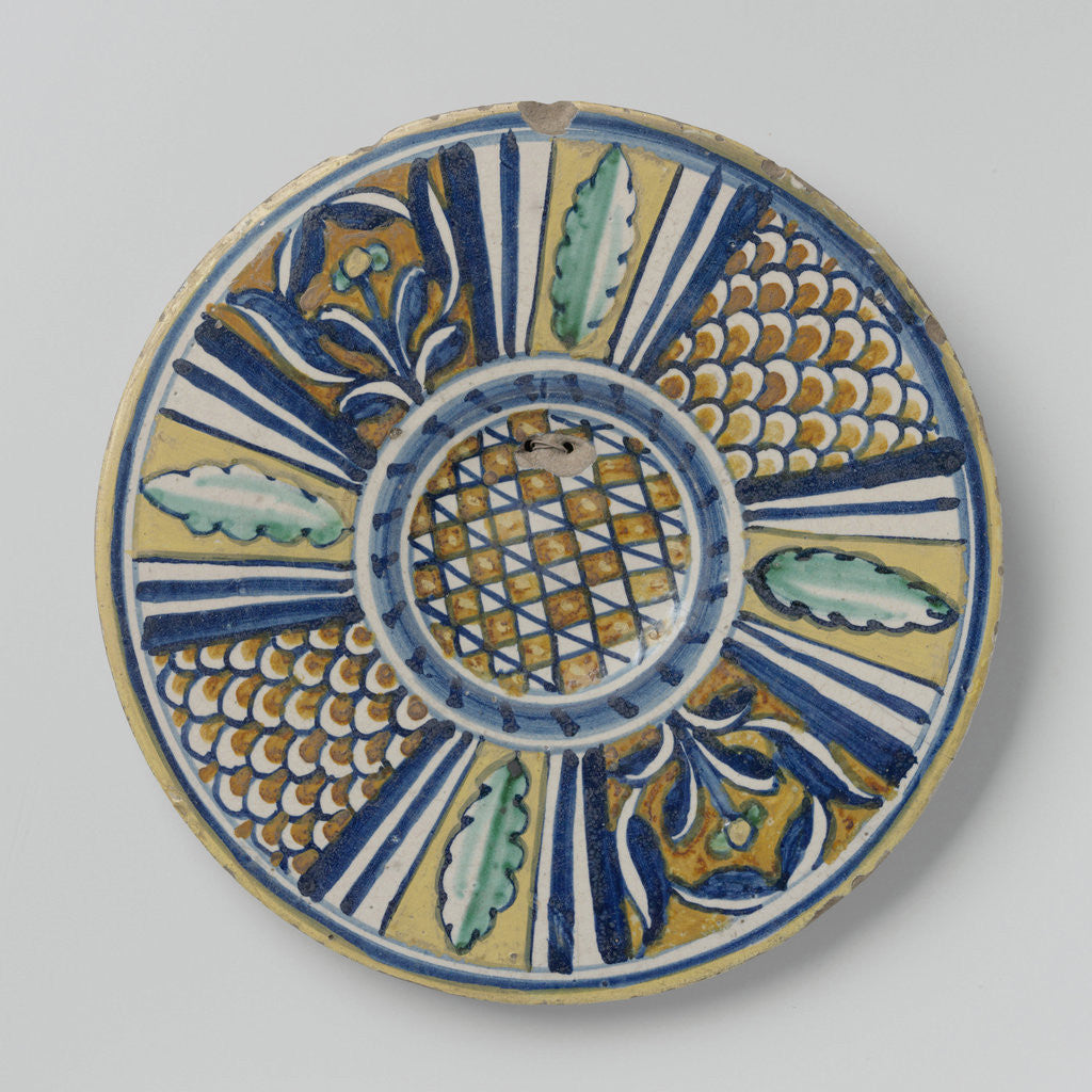 Detail of Plate with stylized motifs by Anonymous