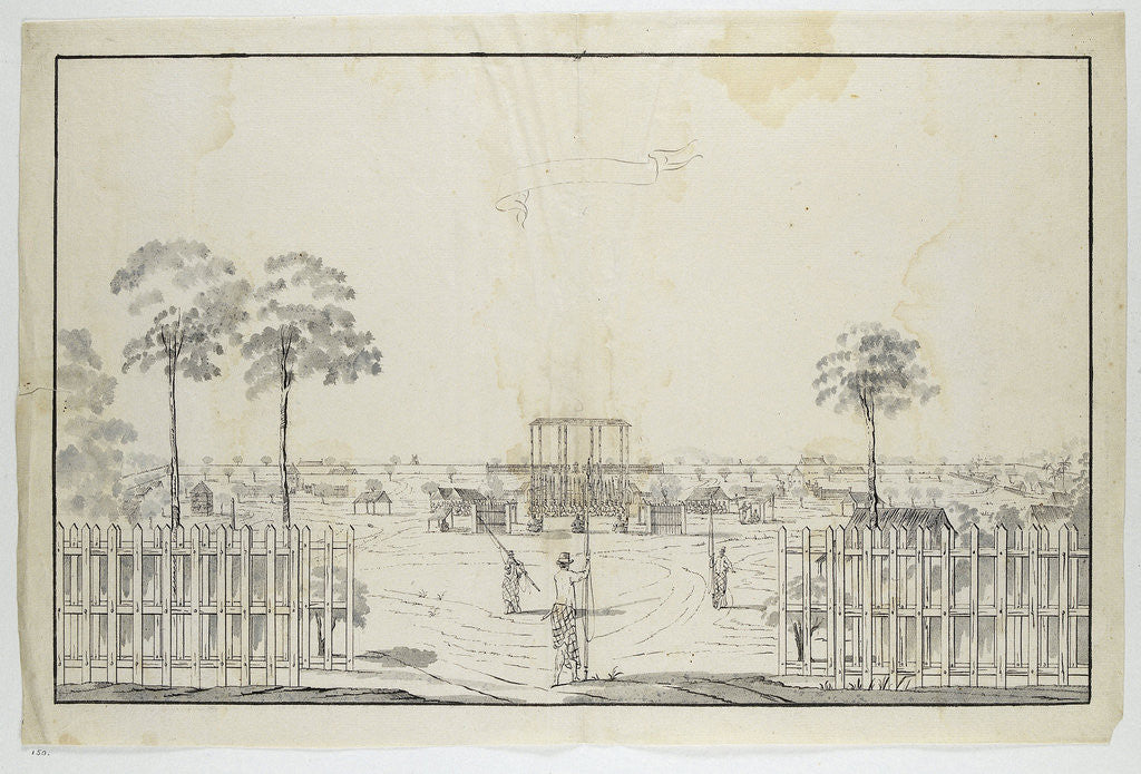 Detail of The Kraton to Djocja (Mataram) Yogyakarta Indonesia, Jan Brandes by A. de Nelly