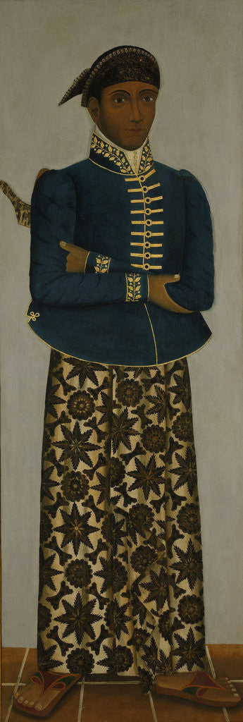 Detail of Javanese court official Java Indonesia by Anonymous