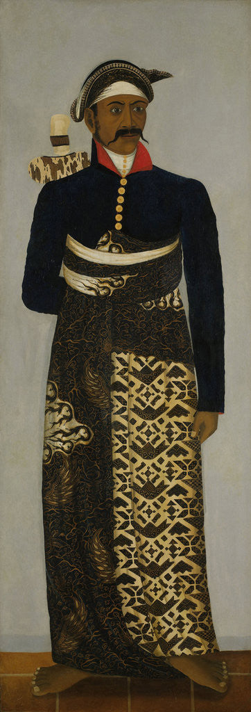 Detail of Javanese court official Java Indonesia by Anonymous