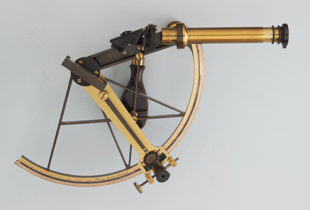 Detail of Sextant in Box by Pistor & Martins