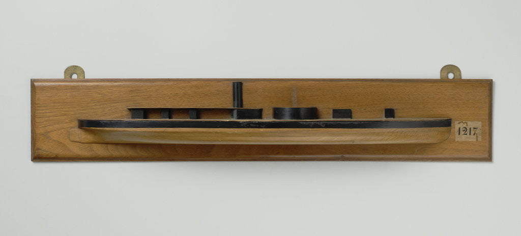 Detail of Half Model of a monitor by R. Napier & Sons