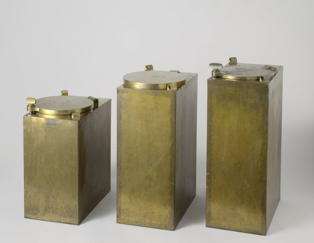 Detail of A gunpowder chest by Anonymous