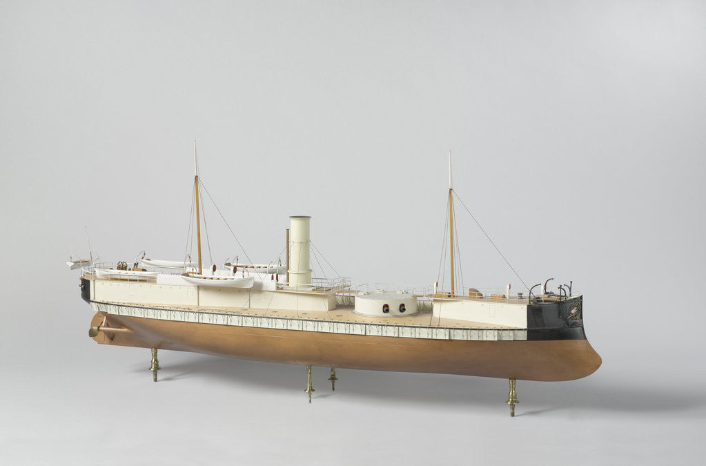 Detail of Model of the ramming ship Taurus 'ramtorenschip Stier' by Laird Brothers