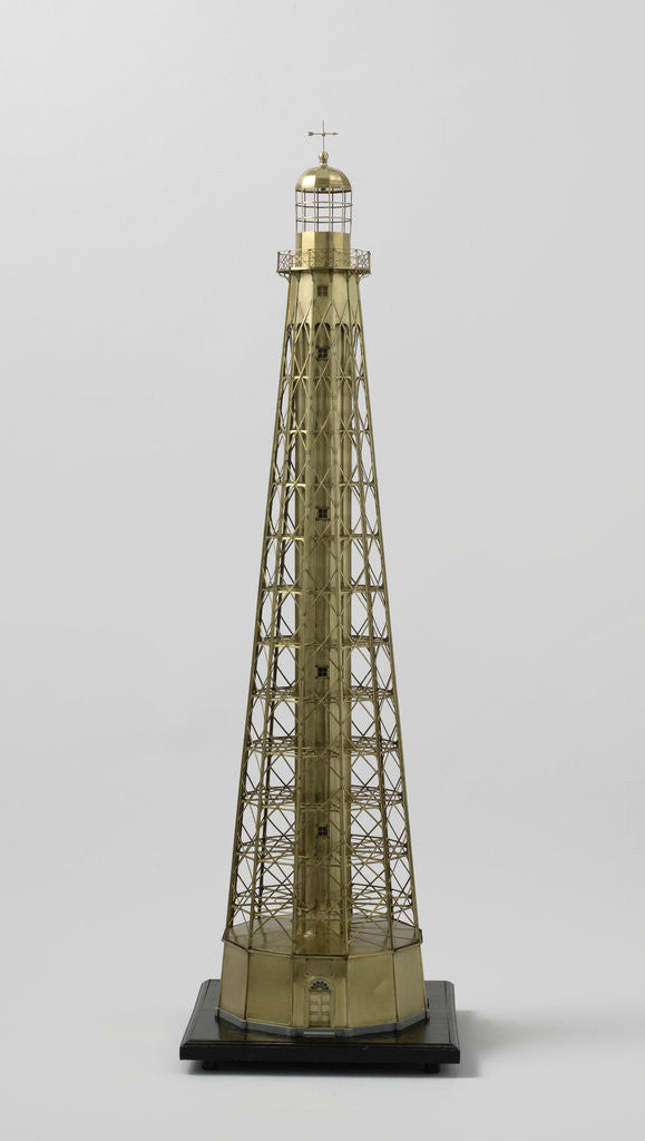 Detail of Model of the Northern Guard lighthouse on Java Indonesia by Grofsmederij Leiden
