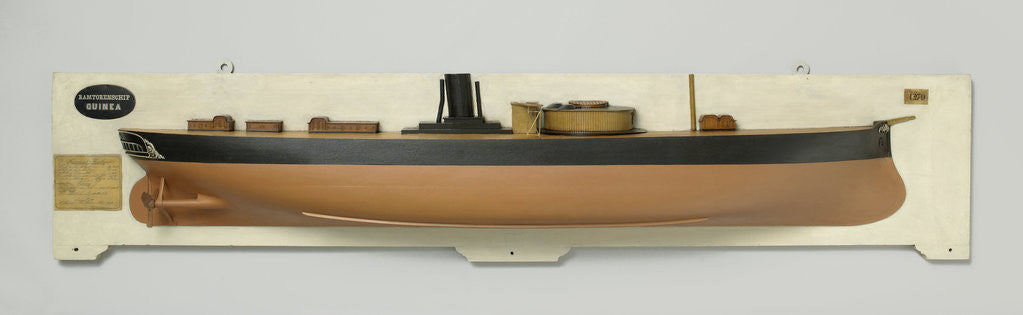 Detail of Half Model of a ship ramming ears by Rijkswerf Amsterdam