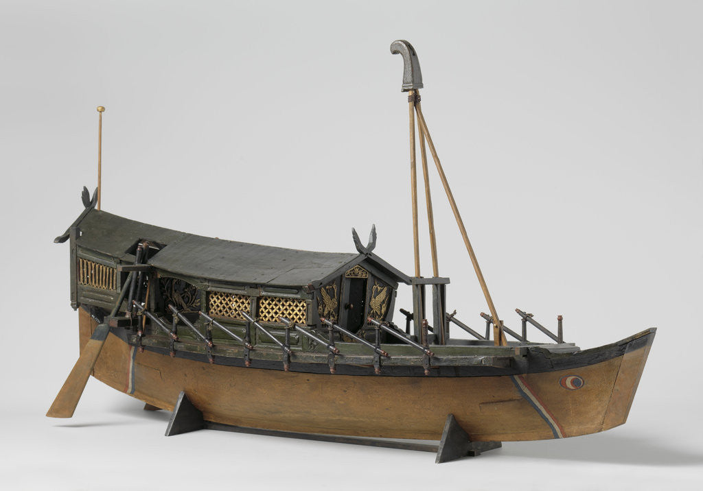 Detail of Model of an Oriental vessel by Anonymous