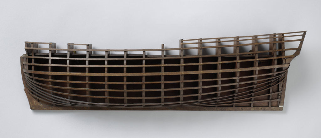 Detail of Half Model of a liner of 70 pieces by Anonymous