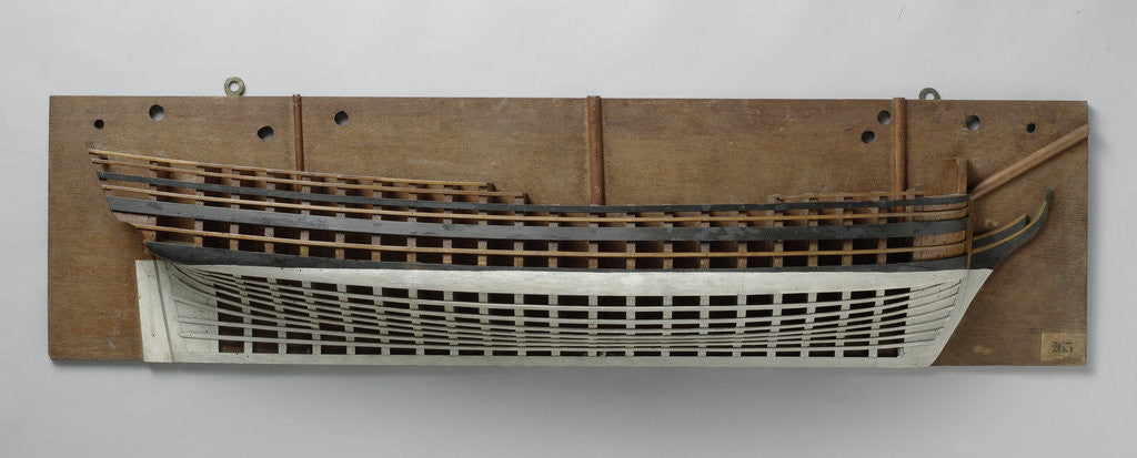 Detail of Half Model of a liner of 60 pieces by Anonymous