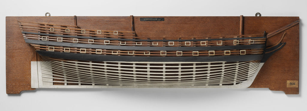 Detail of Half Model of a liner of 68 pieces by Anonymous