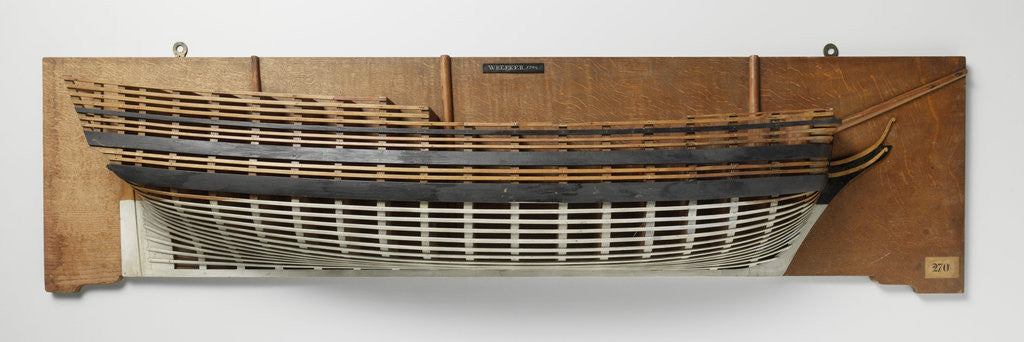 Detail of Half Model of a liner of 80 pieces by Anonymous
