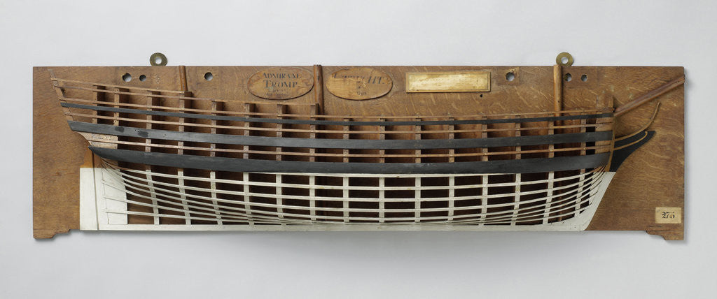 Detail of Half Model of a liner of 68 pieces by Anonymous