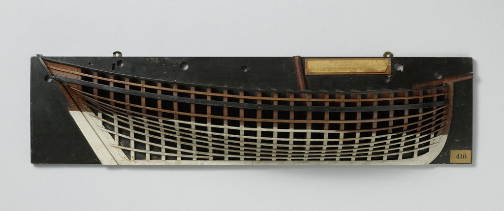 Detail of Half Model of a cutter by Anonymous