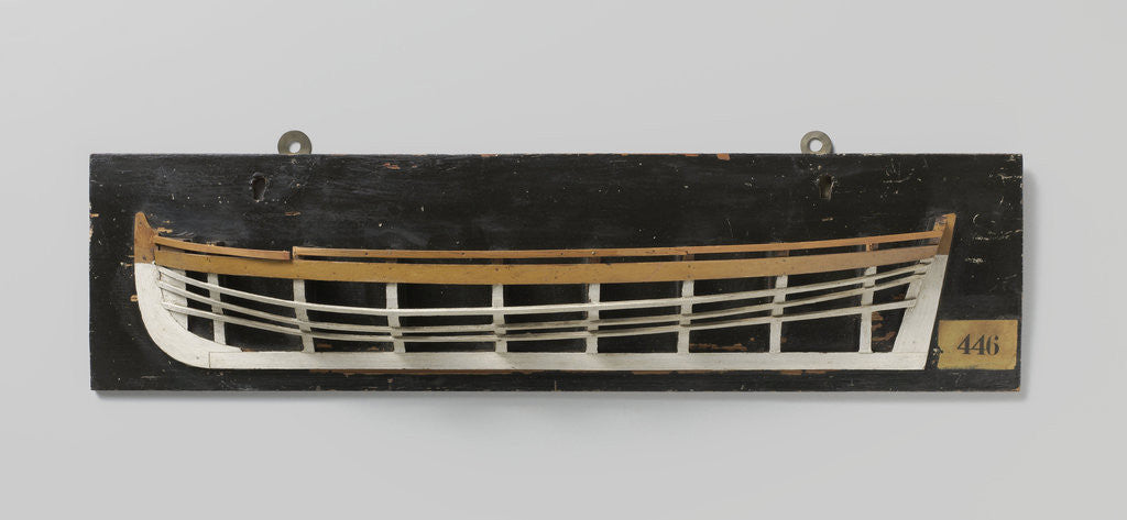 Detail of Half Model of a boat by Anonymous