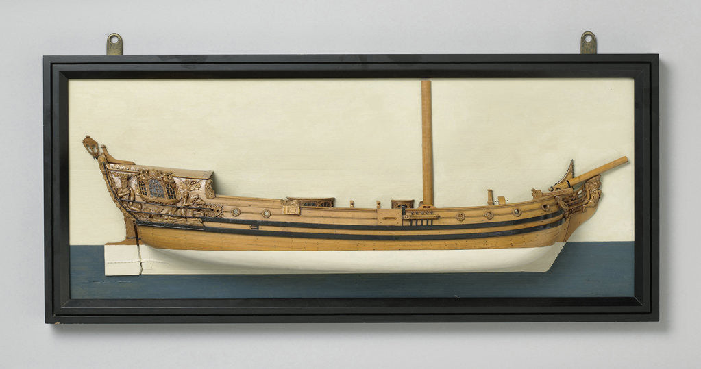 Detail of Half Model of an Admiralty yacht by Anonymous