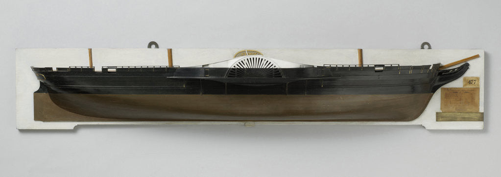 Detail of Half Model of the steamer Etna by Rijkswerf Vlissingen