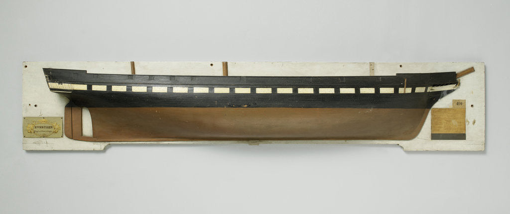 Detail of Half Model of a screw steamship by Rijkswerf Vlissingen