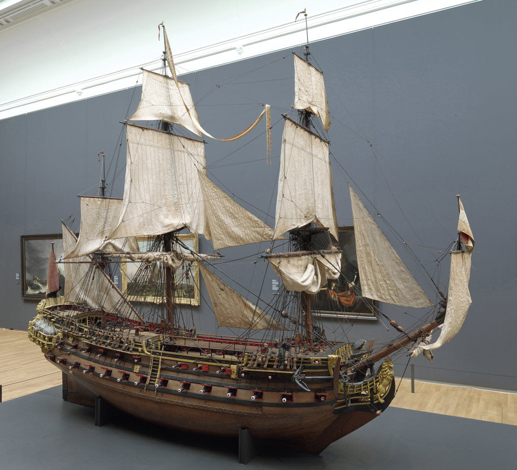 Detail of Model of the William Rex, Cornelis Moesman by Adriaen de Vriend