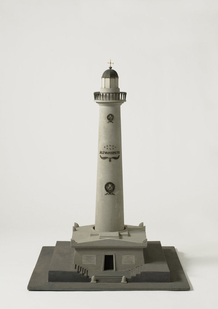 Detail of Model Lighthouse J.C.J. of Speijk in Egmond The Netherlands, J. Valk by Johan David Zocher