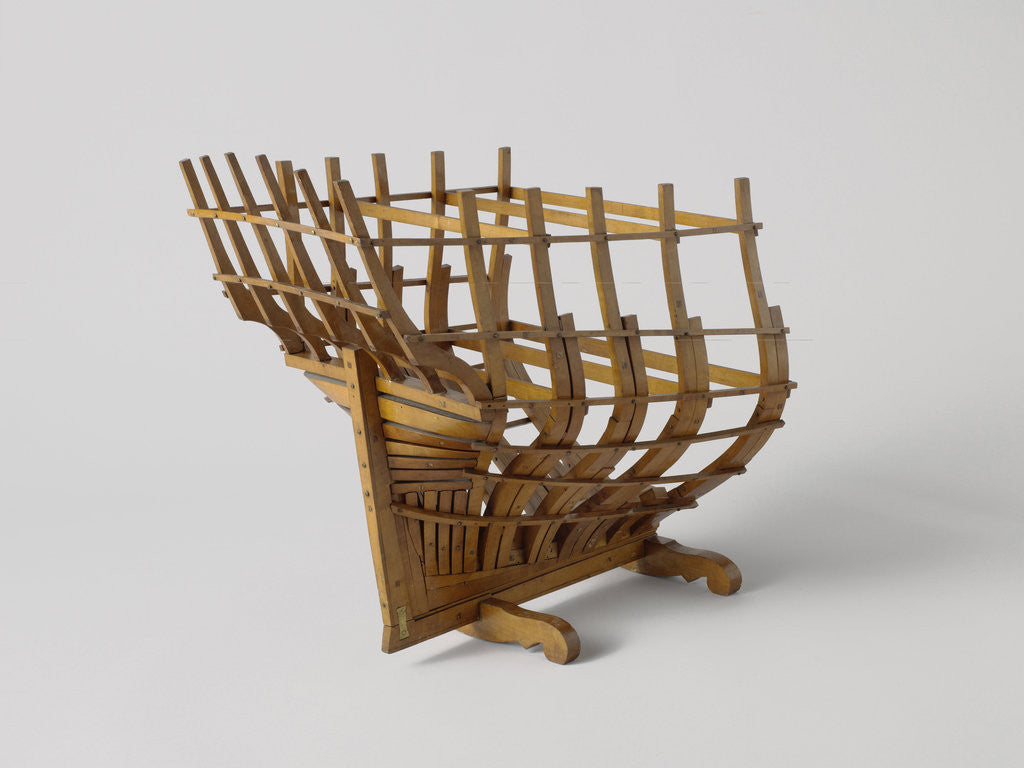 Detail of Model of a poop in his rafters of formation by Anonymous