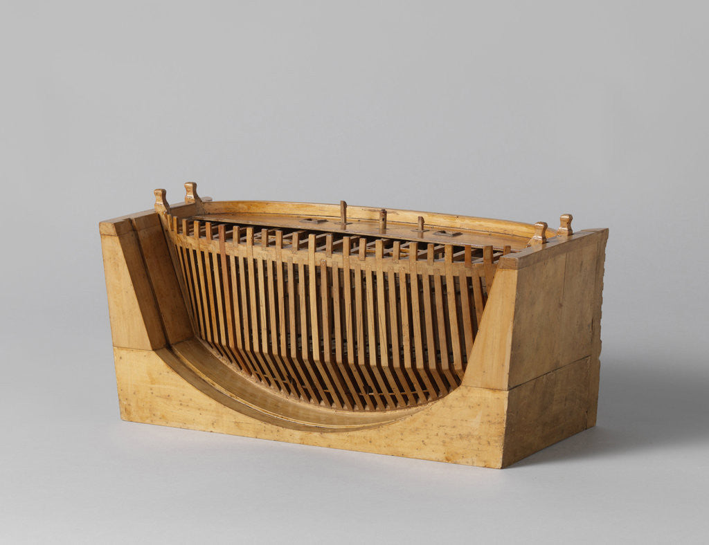 Detail of Model of a ship door in its rabbets by Antoine Groignard