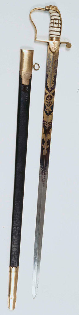 Detail of Box containing documents concerning the lodestone of Tsar Peter the Great of Russia by Anonymous