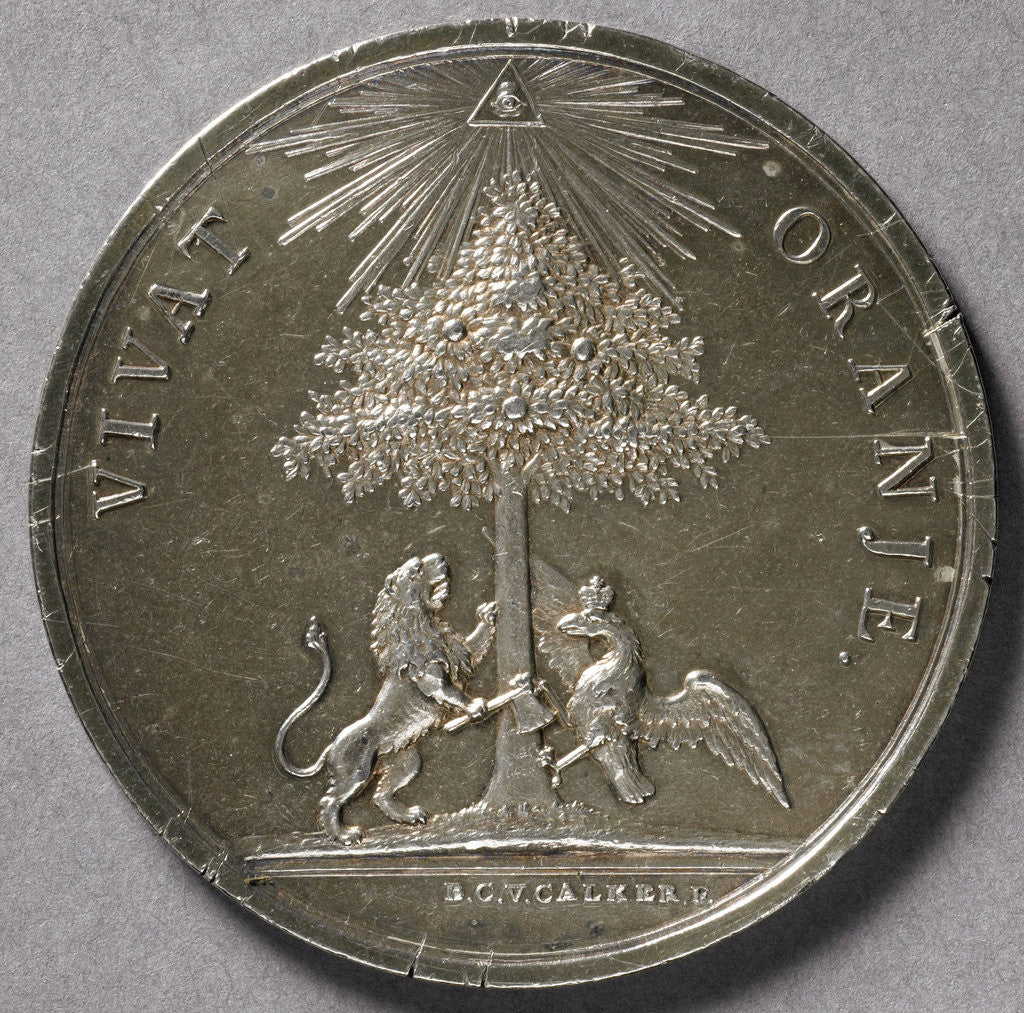 Detail of Recovery as stadtholder William V by Barend Christiaan van Calker