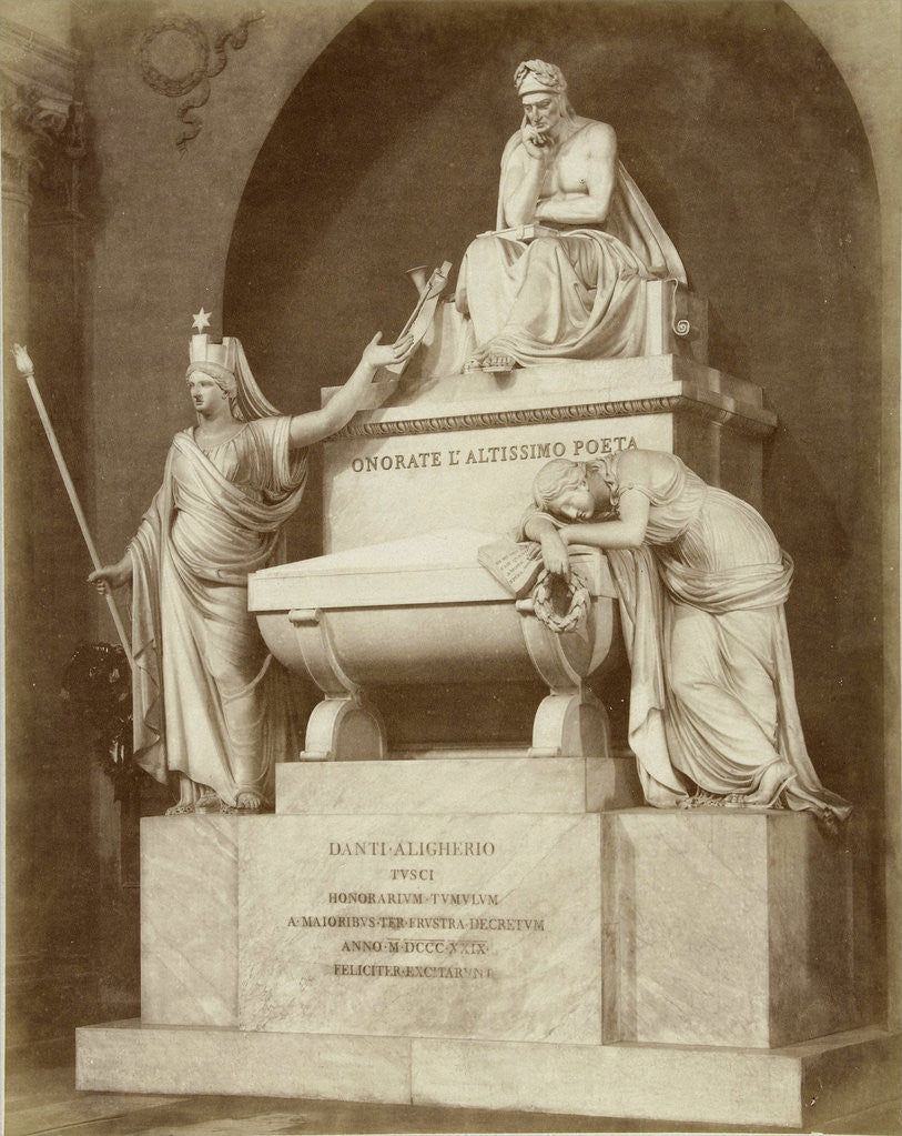 Detail of Tomb of Dante by Fratelli Alinari