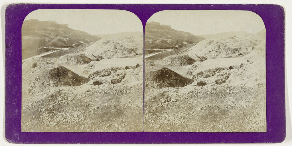 Detail of Mines de souffre (Girgenti) by Jean Montaigue Andrieu