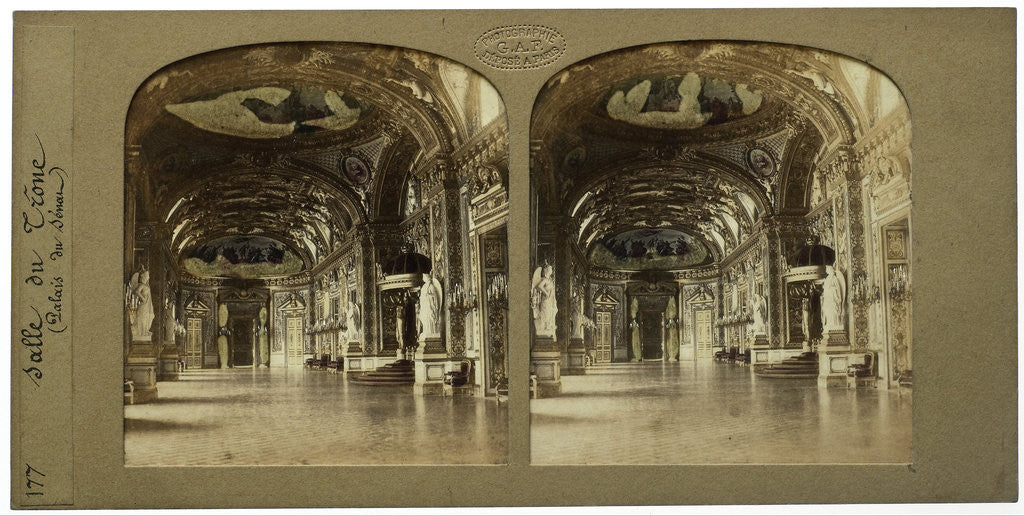 Detail of Salle du Trone Palais du Senat France by Florent Grau