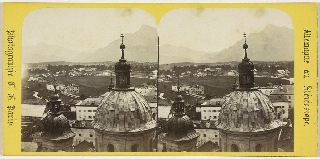Detail of Panorama Maenshsberg to the Alps by Charles Gerard