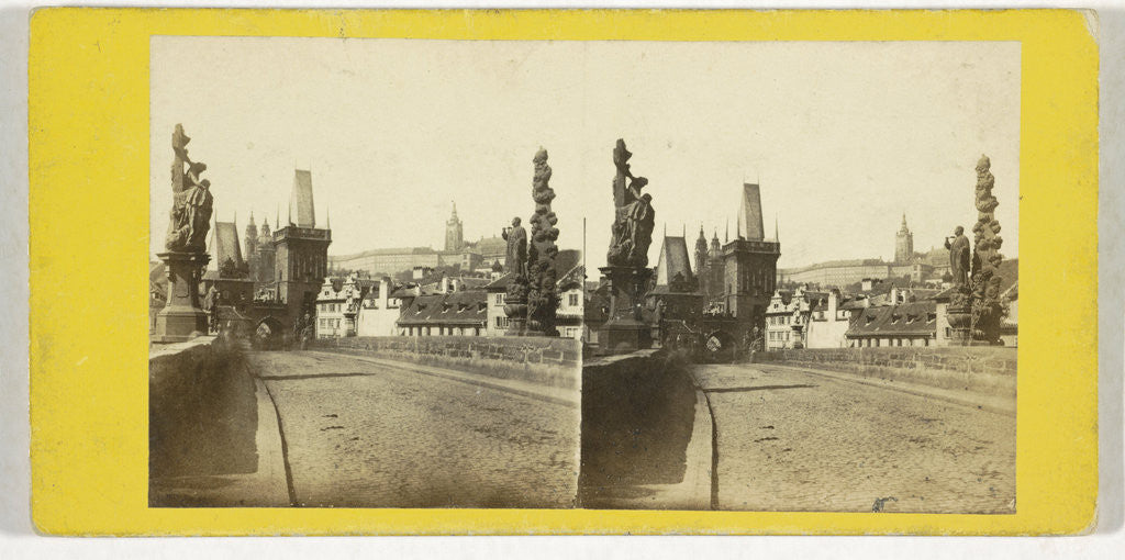 Detail of Tower Bridge and Kleinseite, Prague Czech Republic, a Prague by AC