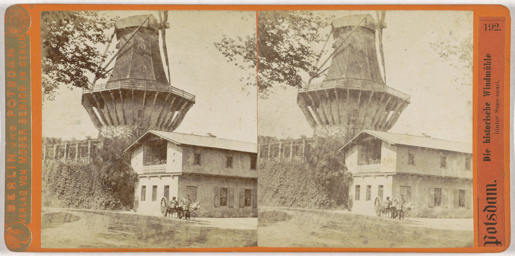 Detail of Historic Mill, behind Sanssouci Palace Potsdam near Berlin Germany by Moser Senior