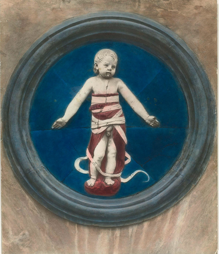 Detail of Loggia dello Spedale degl'Innocenti, Tondo di Andrea della Robbia by Anonymous