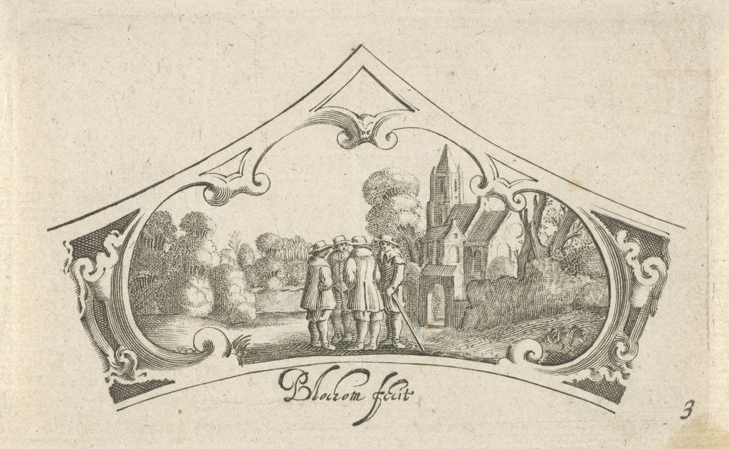 Detail of Bartholomeus van Lochom, Hans Janssen by Claes Jansz. Visscher II