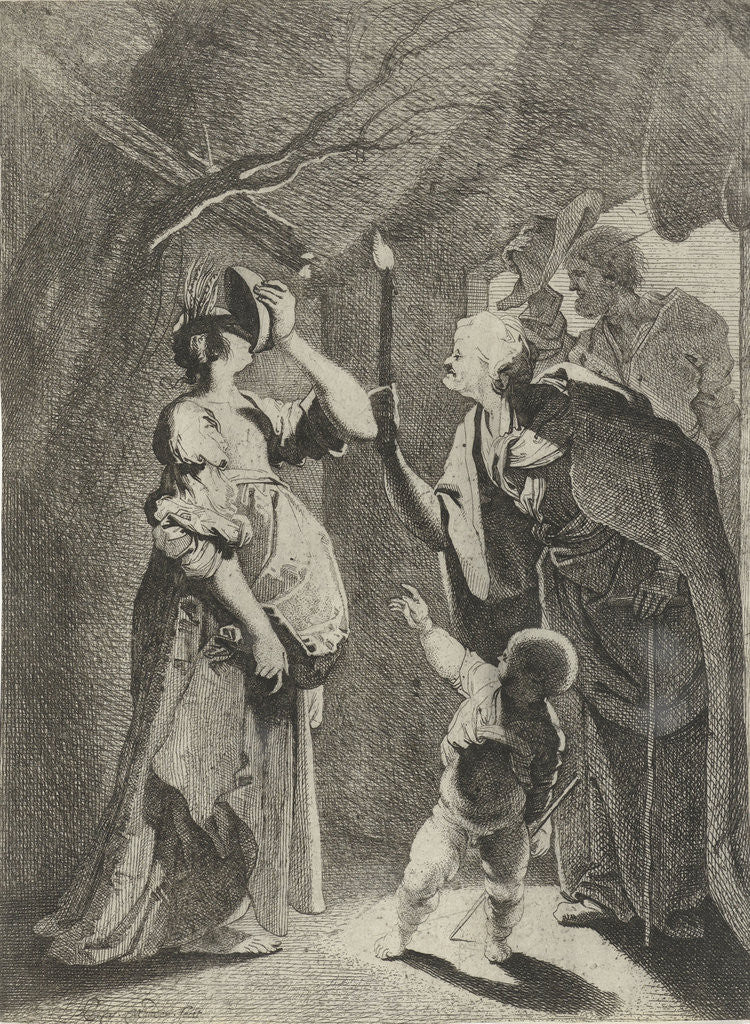 Detail of Ceres and stellio by Karel van Mander III