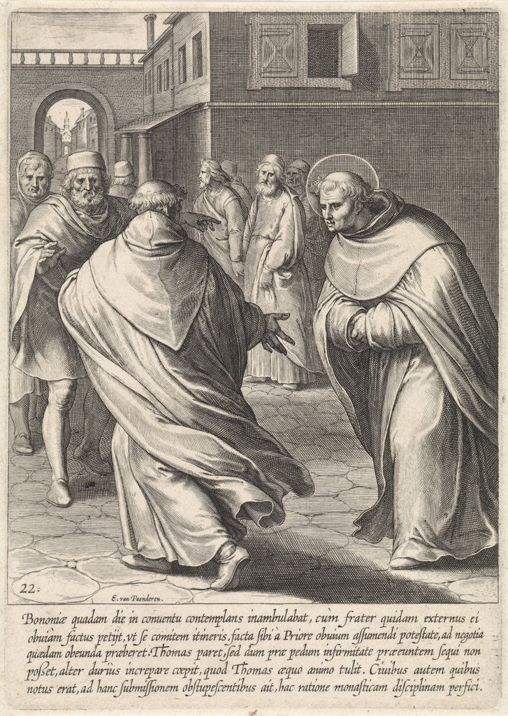 Detail of Thomas Aquinas in Bologna Italy by Egbert van Panderen and Otto van Veen