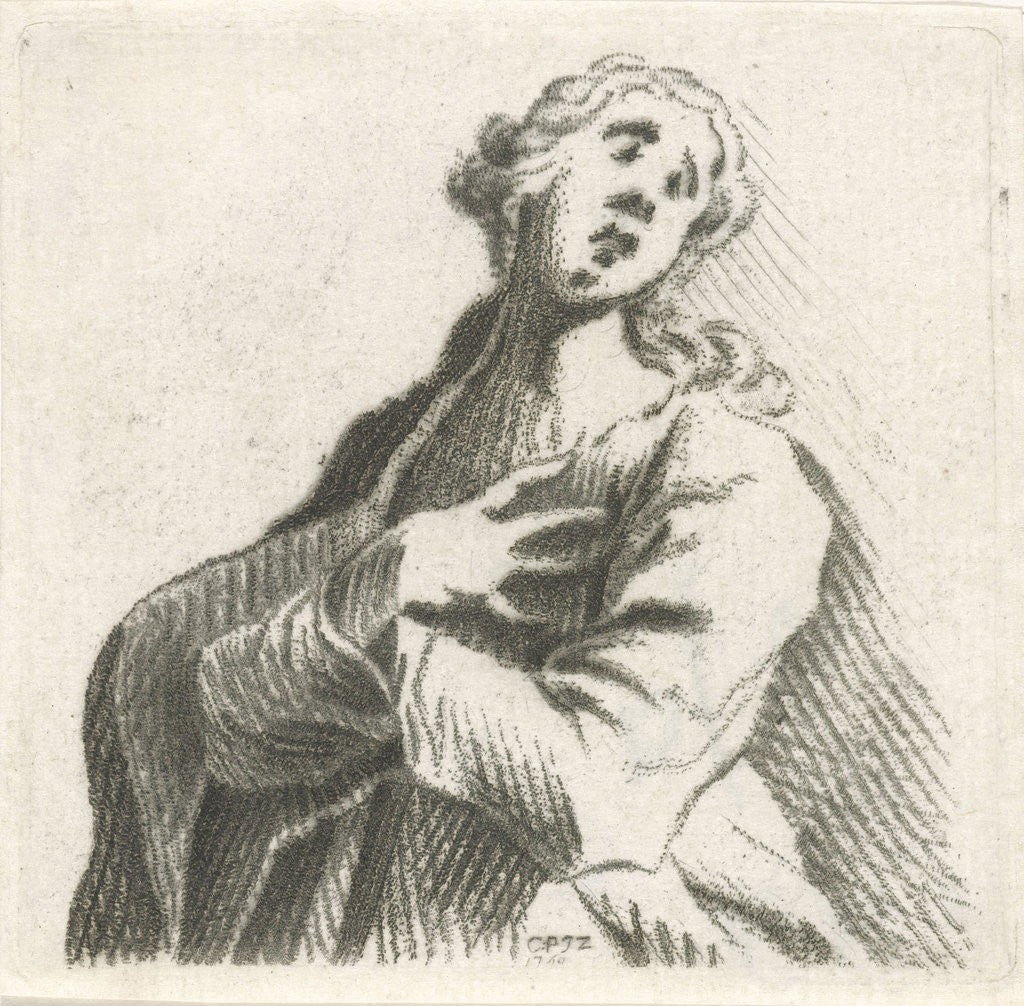 Detail of In despair by Caspar Jacobsz. Philips