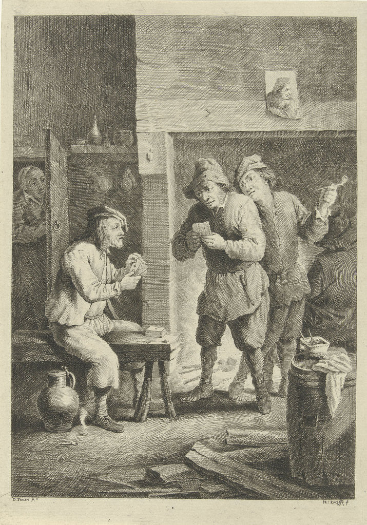 Detail of Card Players by Jan Lauwryn Krafft I