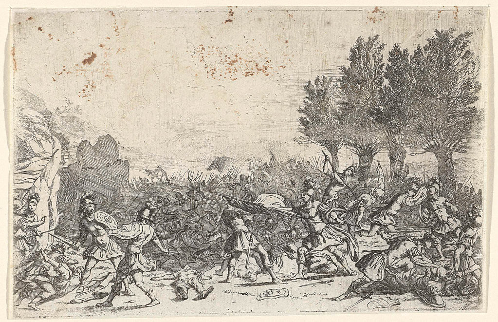 Detail of Fight by Jan van Ossenbeeck