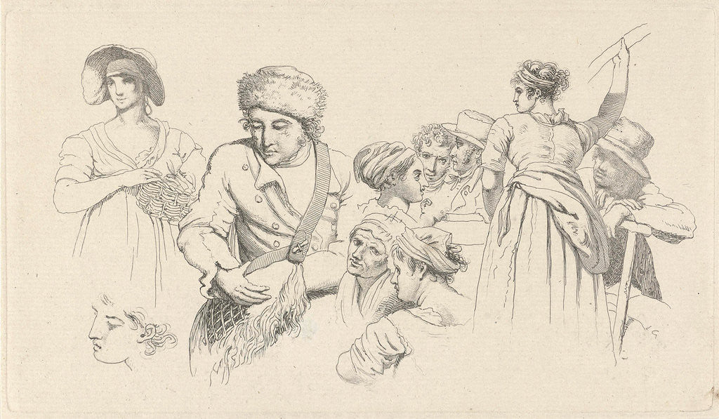 Detail of People by Jacob Ernst Marcus